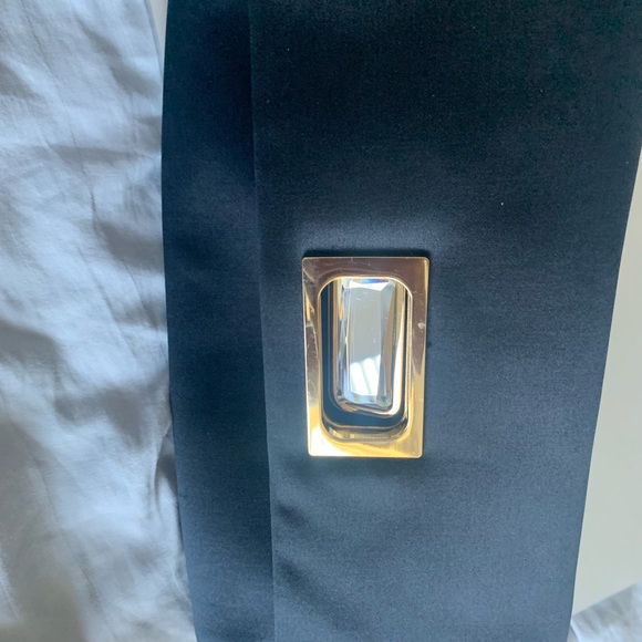 Saks 5th Avenue satin clutch - black - Picture 6 of 6